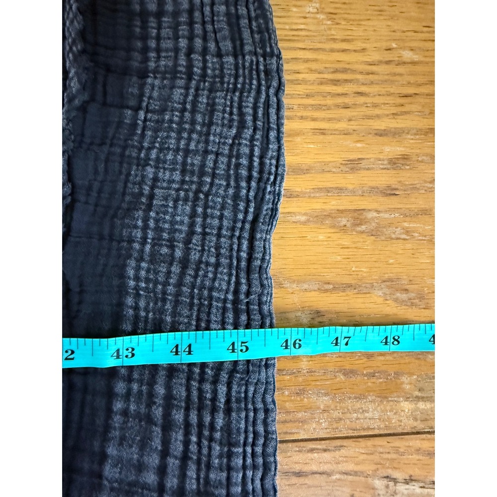 Anthropologie Charcoal Crinkle Midi Dress - Picture 7 of 8